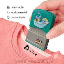 Load image into Gallery viewer, LOVE custom-made Baby Name Stamp DIY for children Name Seal student clothes chapter Not Easy To Fade Security Name Stamp Sticker