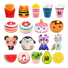 Load image into Gallery viewer, Jumbo Kawaii Popcorn Fries Panda Squishy Cake Deer Milk Squeeze Toys Slow Rising Cream Scented Antistress Child Kid Baby Toys