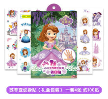 Load image into Gallery viewer, Disney Toy Story Woody Buzz Child Temporary Tattoo Body Art Flash Tattoo Stickers elsa anna Waterproof  Styling Sticker gift box