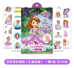 Disney Toy Story Woody Buzz Child Temporary Tattoo Body Art Flash Tattoo Stickers elsa anna Waterproof  Styling Sticker gift box