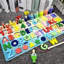 Load image into Gallery viewer, Montessori Educational Wooden Toys for Kids Montessori Toys Board Math Fishing  Montessori Toys Educational for 1 2 3 Years Old