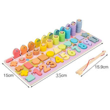 Load image into Gallery viewer, Montessori Educational Wooden Toys for Kids Montessori Toys Board Math Fishing  Montessori Toys Educational for 1 2 3 Years Old