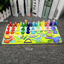 Load image into Gallery viewer, Montessori Educational Wooden Toys for Kids Montessori Toys Board Math Fishing  Montessori Toys Educational for 1 2 3 Years Old