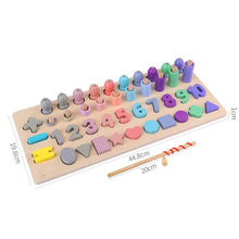 Load image into Gallery viewer, Montessori Educational Wooden Toys for Kids Montessori Toys Board Math Fishing  Montessori Toys Educational for 1 2 3 Years Old