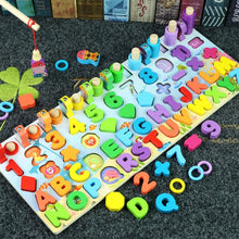 Load image into Gallery viewer, Montessori Educational Wooden Toys for Kids Montessori Toys Board Math Fishing  Montessori Toys Educational for 1 2 3 Years Old