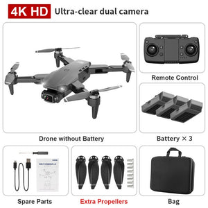 XKJ L900PRO GPS Drone 4K Dual HD Camera Professional Aerial Photography Brushless Motor Foldable Quadcopter RC Distance1200M