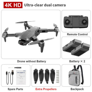 XKJ L900PRO GPS Drone 4K Dual HD Camera Professional Aerial Photography Brushless Motor Foldable Quadcopter RC Distance1200M