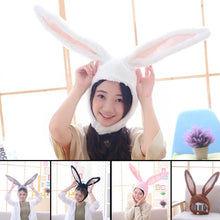 Load image into Gallery viewer, Cute Girls Hat Plush Rabbit Bunny Ears Hat Earflap Cap Head Warmer Photo Supplies Hat with earflaps bunny hat Headgear Hats