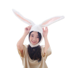 Load image into Gallery viewer, Cute Girls Hat Plush Rabbit Bunny Ears Hat Earflap Cap Head Warmer Photo Supplies Hat with earflaps bunny hat Headgear Hats