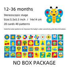 Load image into Gallery viewer, Montessori Baby Toys Black White Flash Cards High Contrast Visual Stimulation Learning Activity Flashcards Baby Gifts C0642H