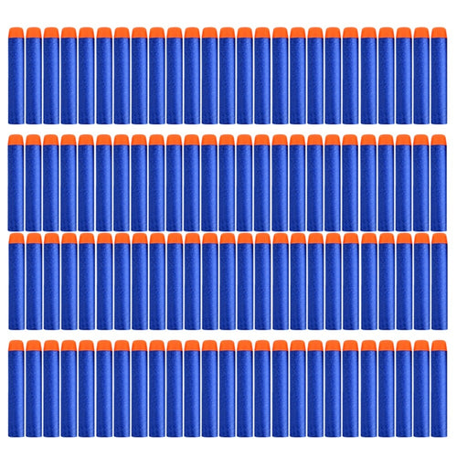 100PCS For Nerf Bullets Soft Hollow Hole Head 7.2cm Refill Darts Toy Gun Bullets for Nerf Series Blasters Xmas Kid Children Gift